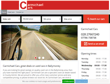 Tablet Screenshot of carmichaelcars.net